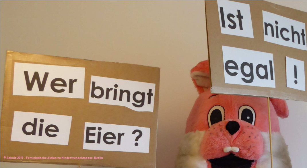 Wer bringt Eier? Protest in Hasenkostüm gegen Eizell"spende"