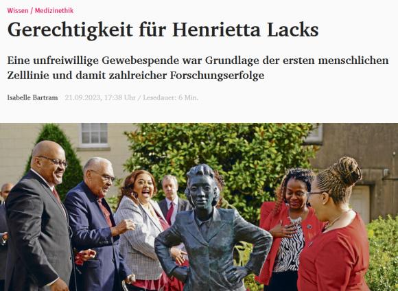 Screenshot des ND-Artikels