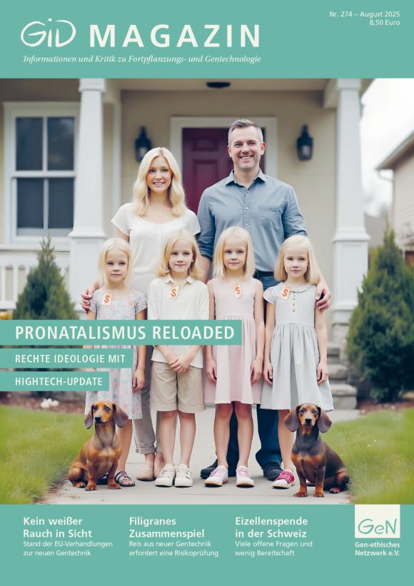 GID Cover 274 - eine blonde Familie steht mit 2 Dackeln vor einem Einfamilienhaus