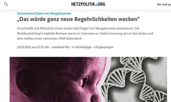 Screenshot von netzpolitik.org