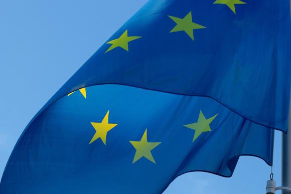 Ausschnitt der EU-Flagge